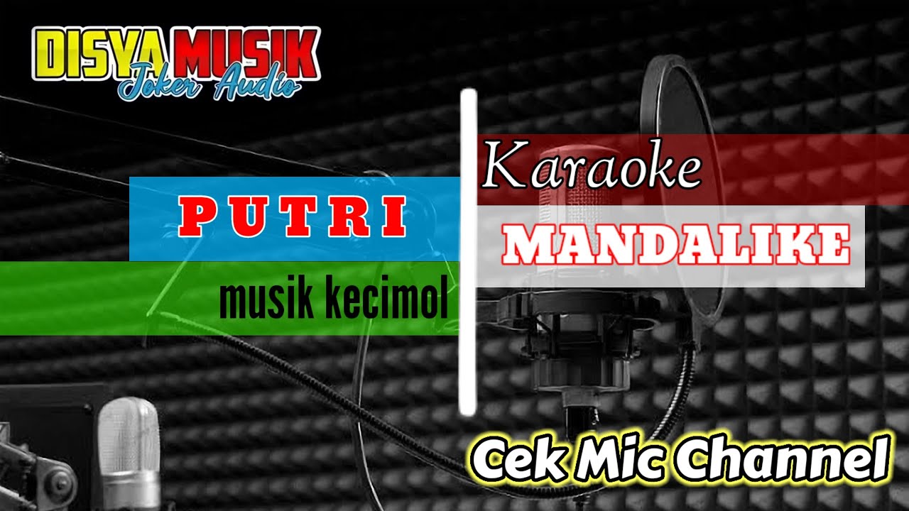 KARAOKE SASAK PUTRI MANDALIKE DISYA MUSIK | Cek Mic Channel