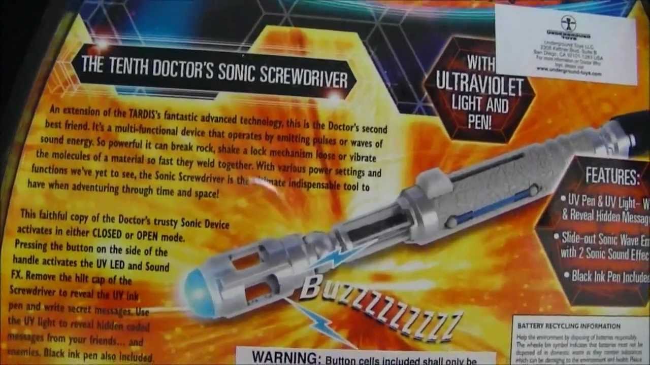 DOCTOR WHO! THE TENTH DOCTOR'S SONIC SCREWDRIVER!
