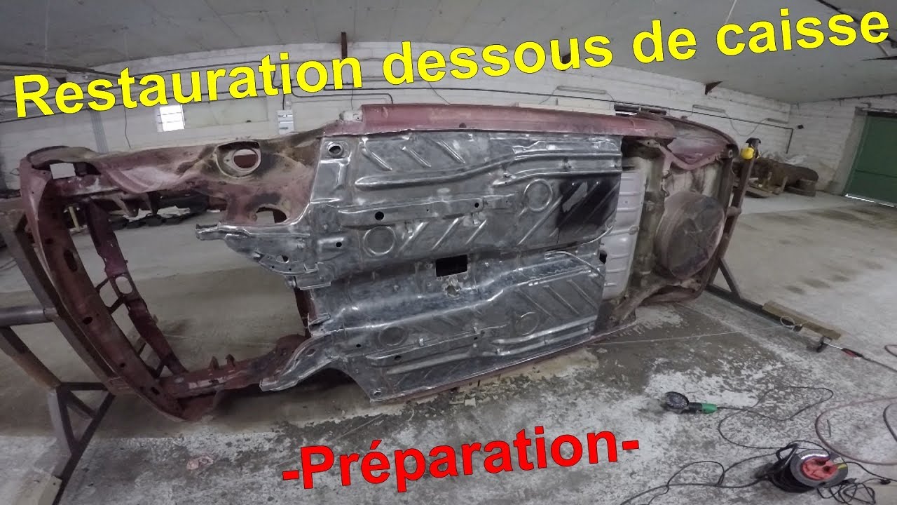 Restauration Golf 1 - Préparation dessous de la caisse avant peinture - 🔧4