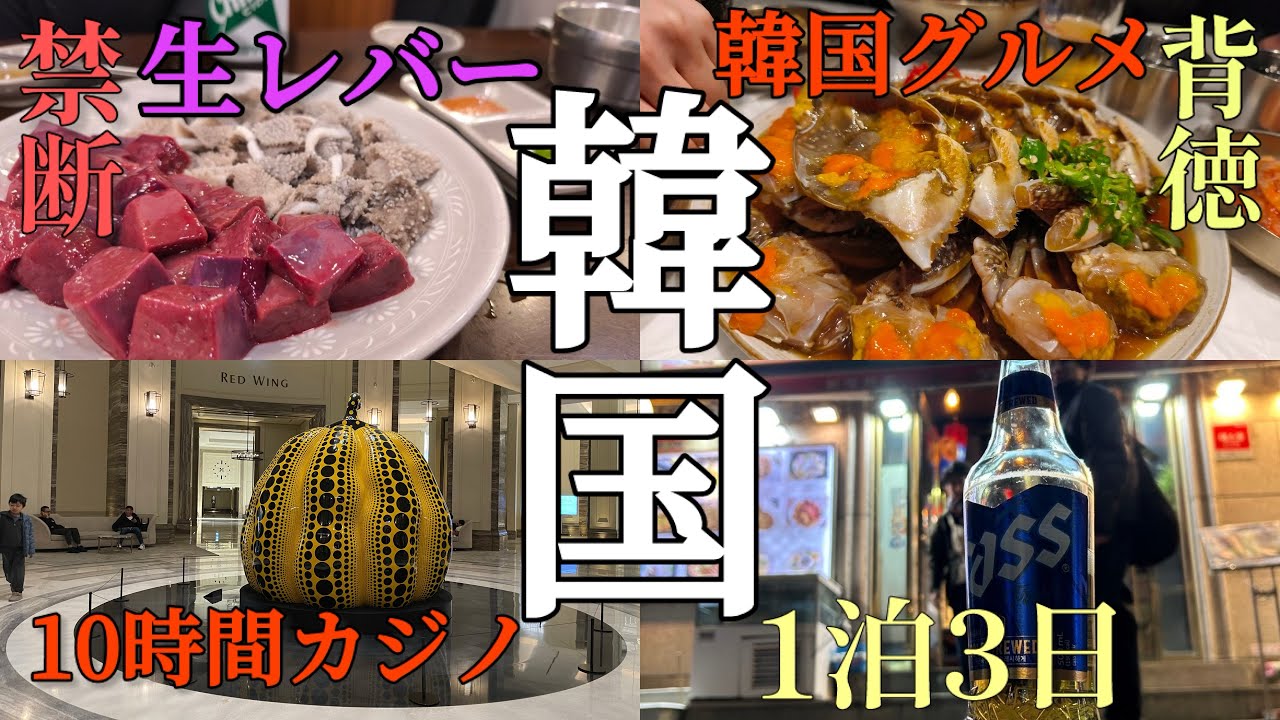【韓国】1泊3日酒にカジノにグルメに大満喫韓国男旅💸ソウルなんて国内旅行よりも安く行けちゃう！？