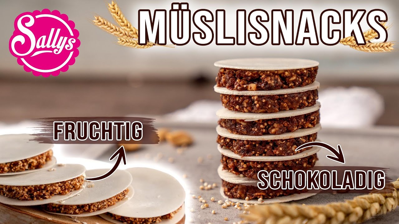 Einfache Müslisnacks fruchtig & schokoladig / Vegan / Sallys Welt