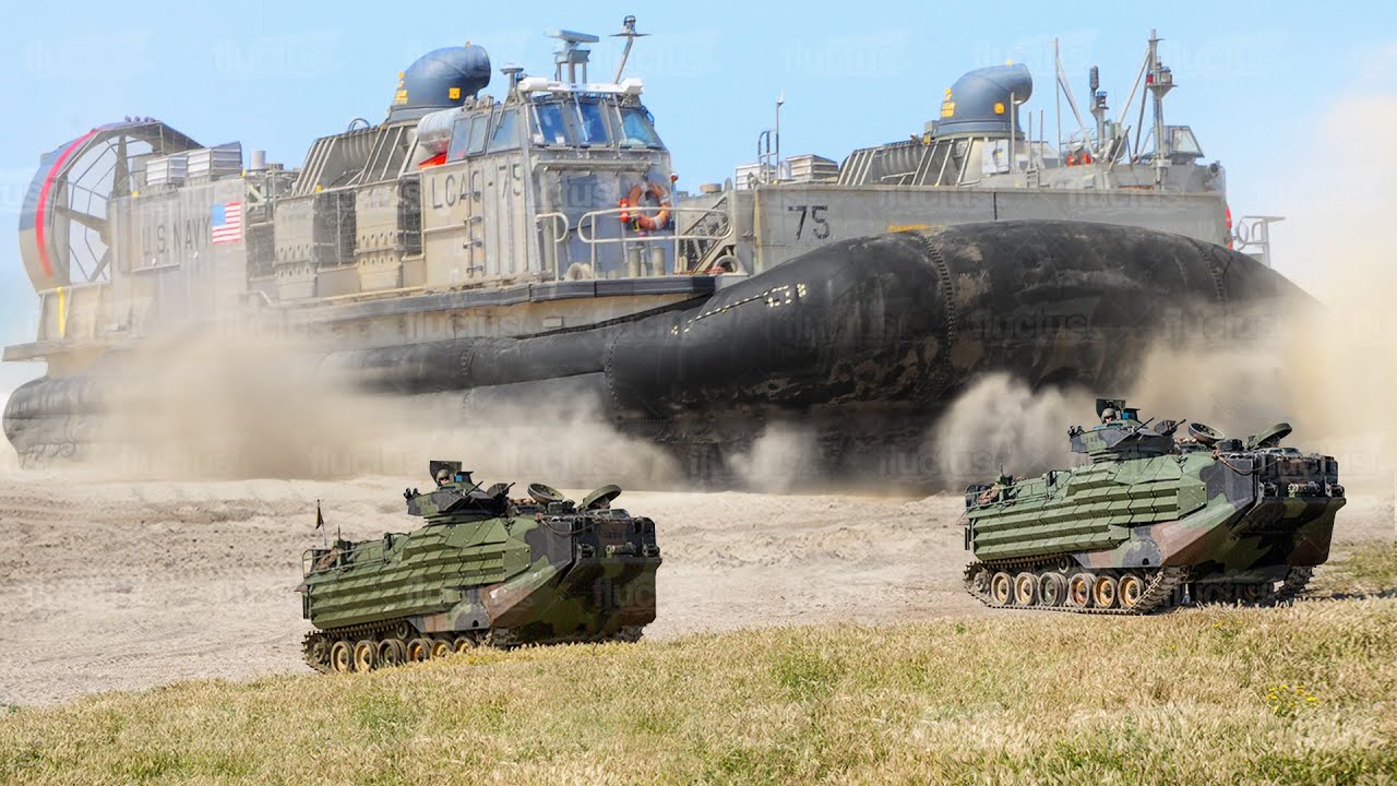 US Built this Weird Gigantic Hovercraft that Can Drive Everywhere