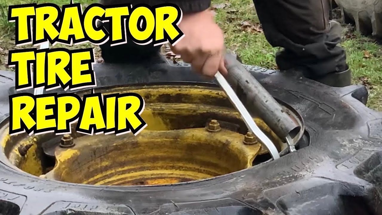 How I Repaired This Flat Tractor Tire