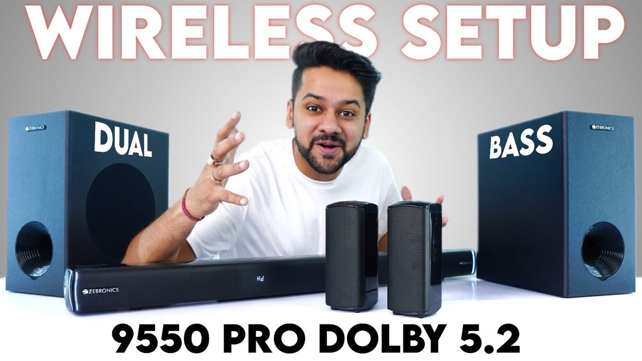 Zebronics JukeBar 9550 PRO DOLBY 5.2 Soundbar Review | THUNDER BASS WIRELESS SOUNDBAR