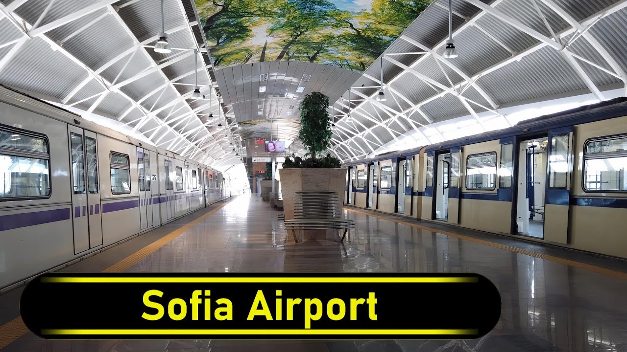 Metro Station Sofia Airport - Sofia 🇧🇬 - Walkthrough 🚶
