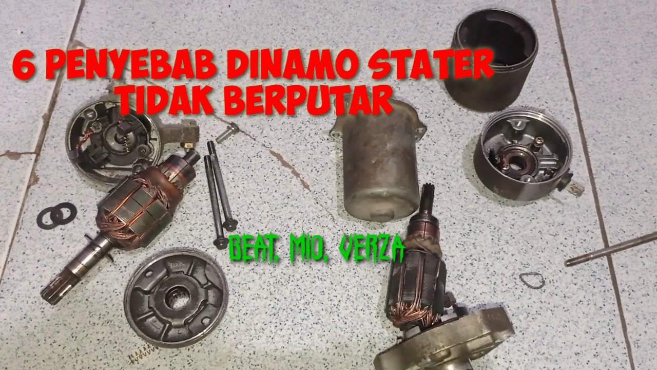 beberapa penyebab dinamo stater tidak mau muter. @IMAM MOTOR