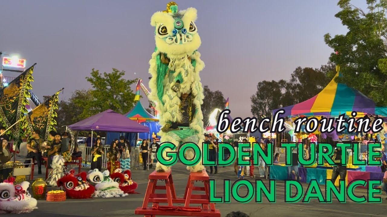 Golden Turtle Lion Dance Association | Bench Routine | South Bay Summer Fest 2025