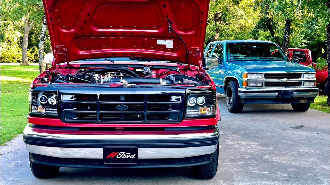 SUBSCRIBE FOR $100 RAFFLE! BBK throttle body and K&N cold air intake OBS 95 F150 351w 5.8L