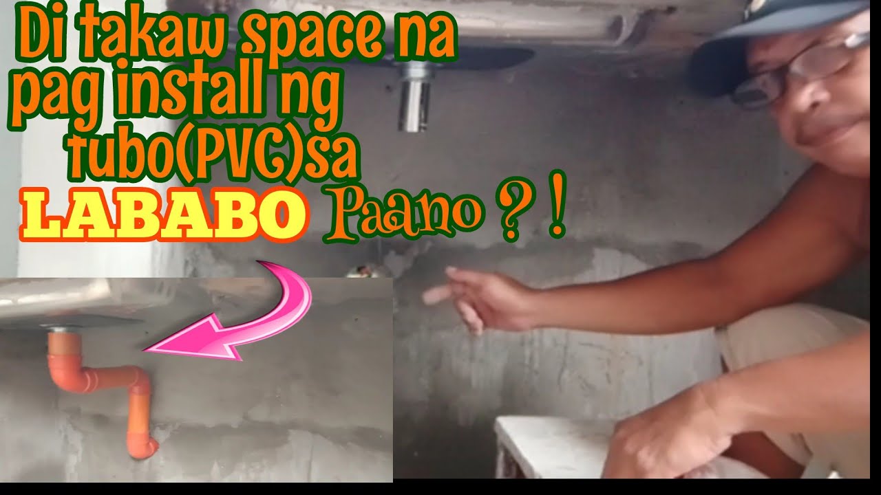 Paano mag install ng tubo(PVC) sa lababo na di takaw space