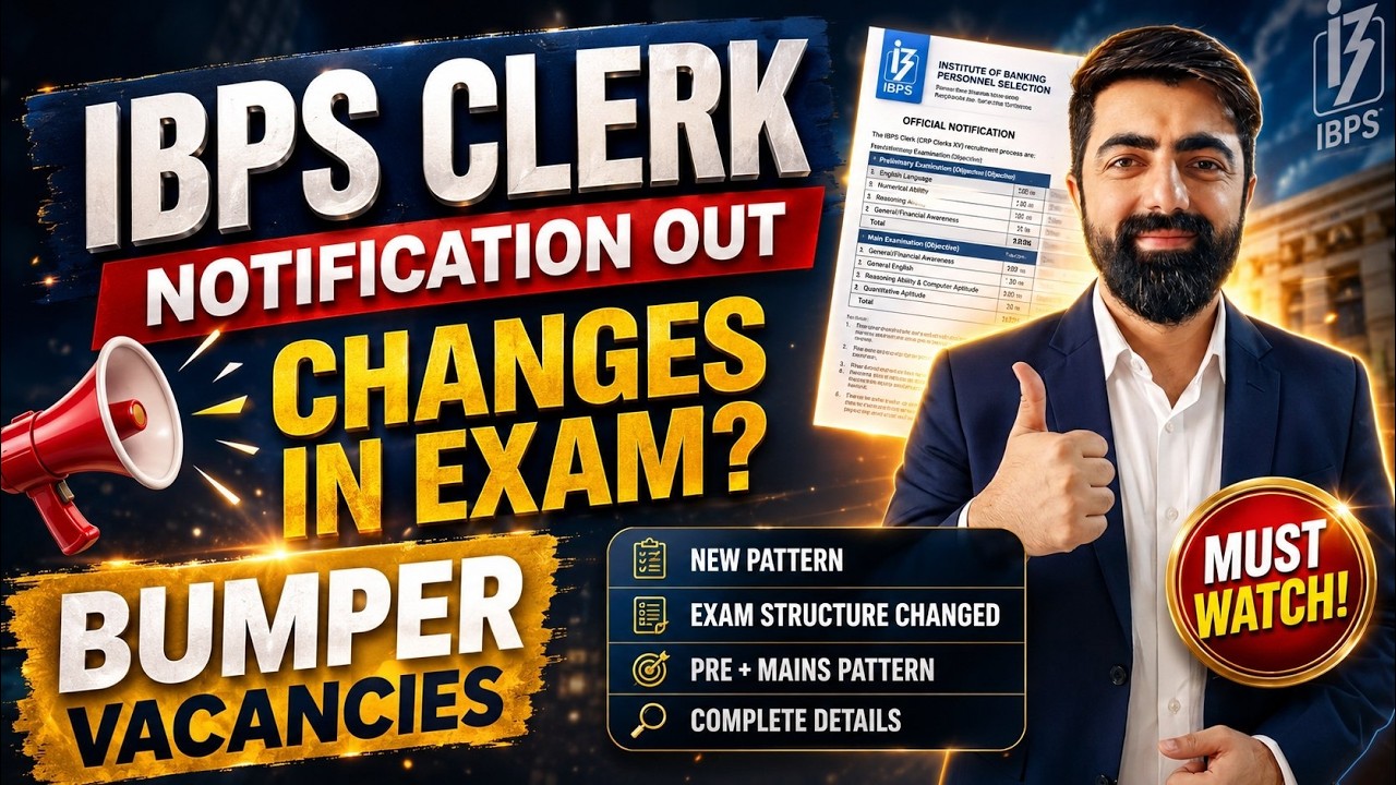 IBPS CLERK 2026 NOTIFICATION OUT 🔥💥