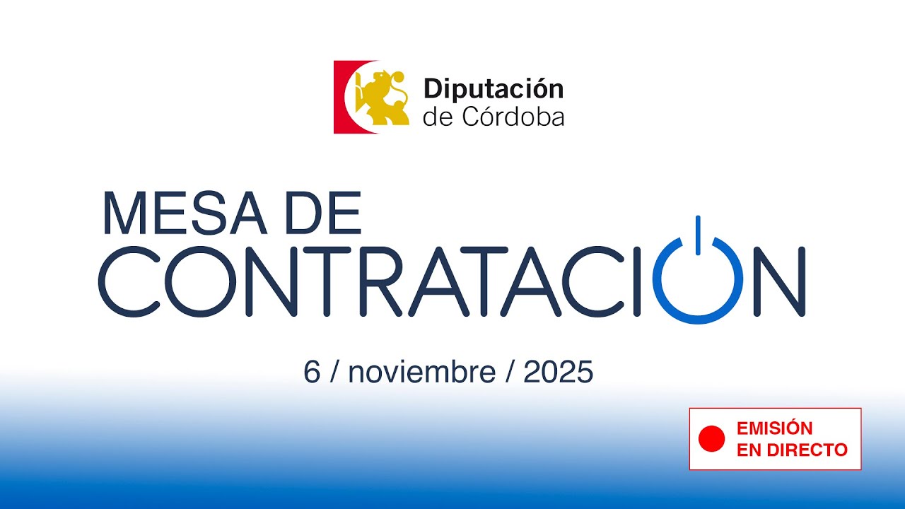 Mesa de contratación de la Diputación de Córdoba | 06 de noviembre de 2025