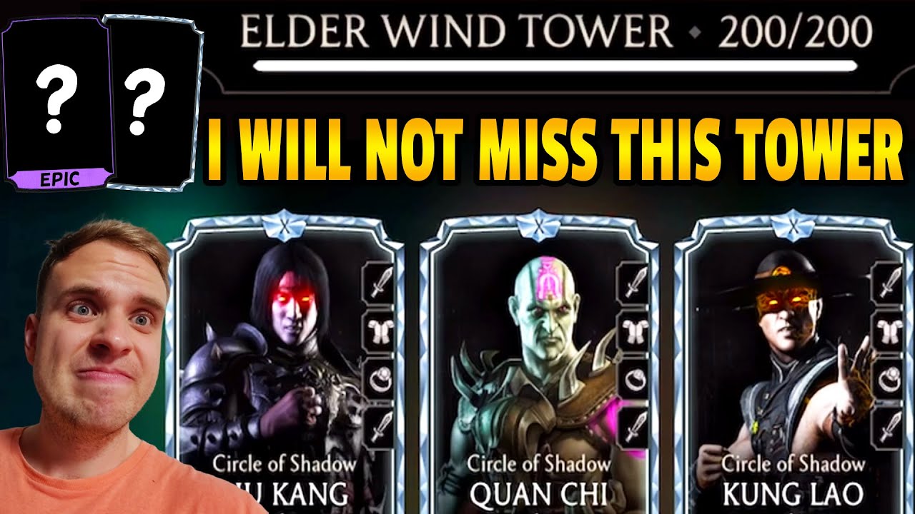 MK Mobile. I Thought Circle of Shadow Team Would Destroy Battle 200 in Fatal Elder Wind Tower. RAGE!