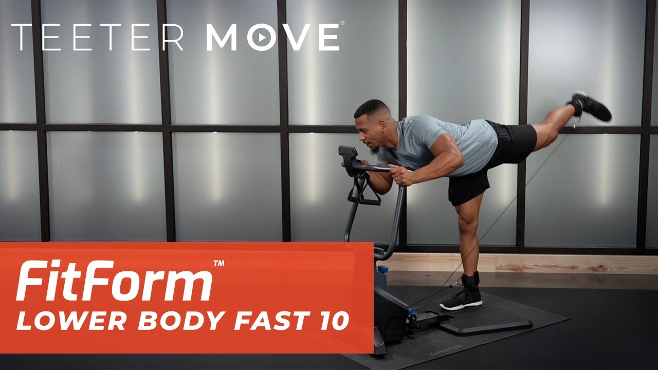 10 Min Lower Body Fast 10 Workout | FitForm Home Gym | Teeter Move