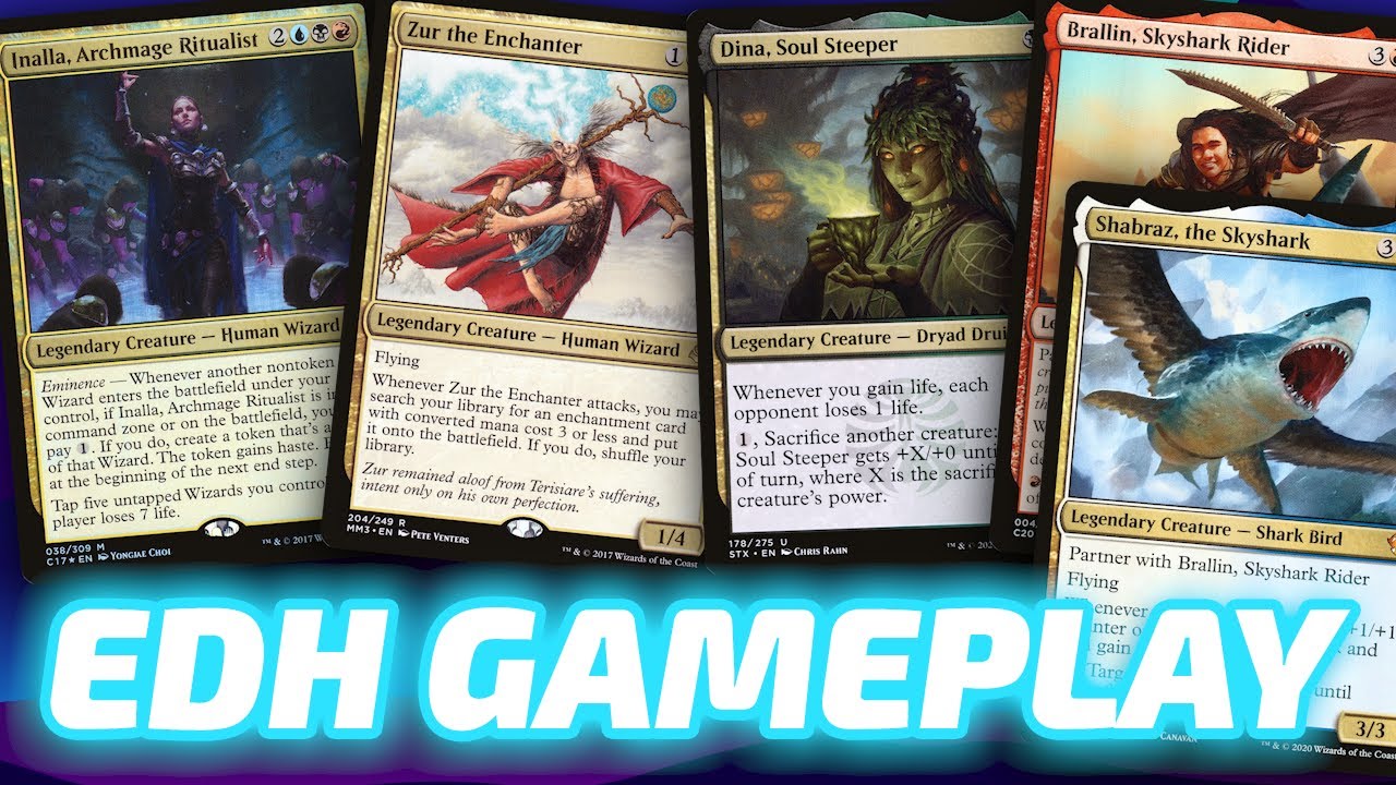 Inalla vs Zur vs Dina vs Brallin // Shabraz [Live EDH Commander VOD] 2022