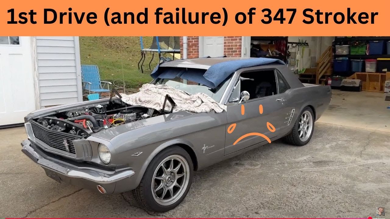 Catastrophic 1st Drive with new Blueprint 347 Stroker in 66 Mustang. :(