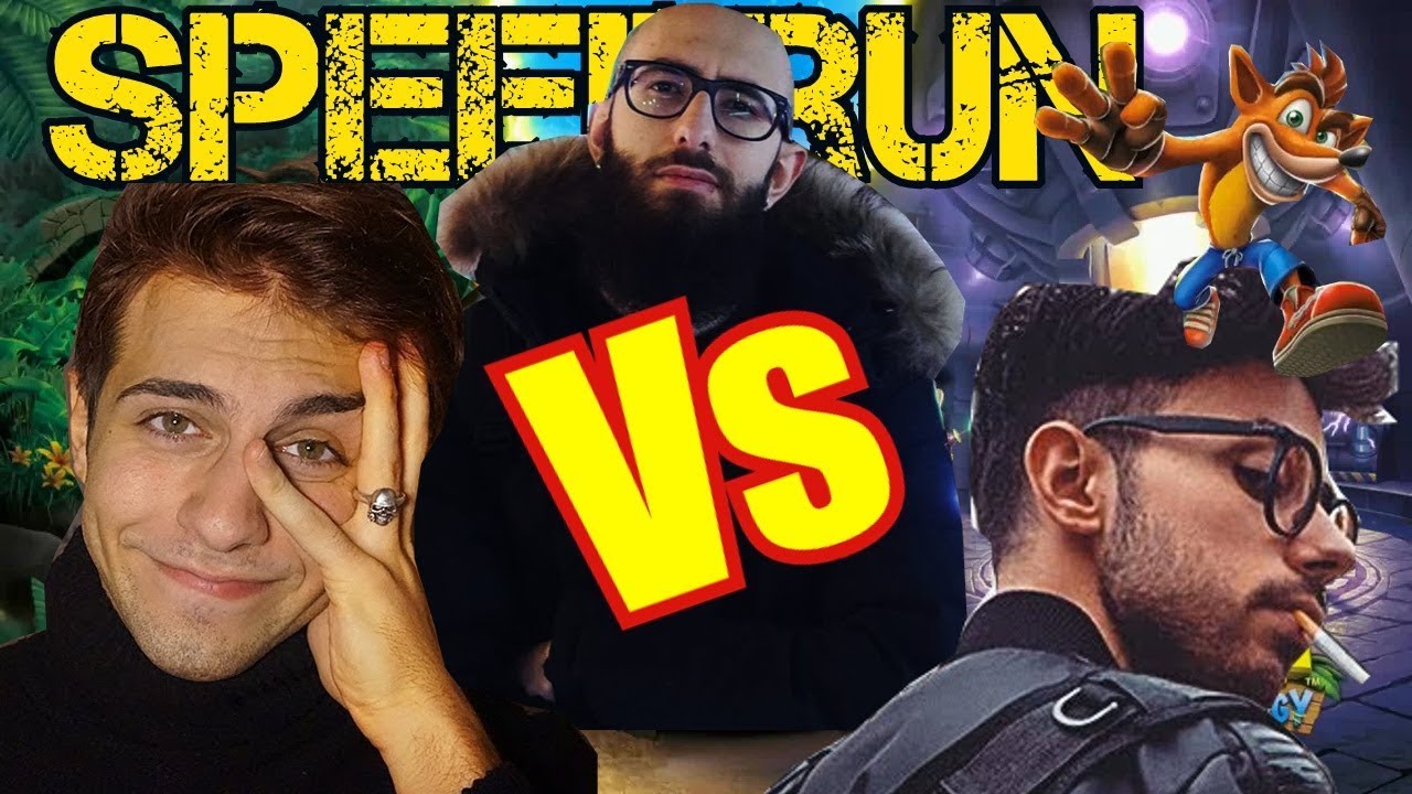 BLUR VS MARZA VS FAZZONE | SPEEDRUN CRASH 3 | CHI PERDE REGALA 50 EURO DI SUB!!!