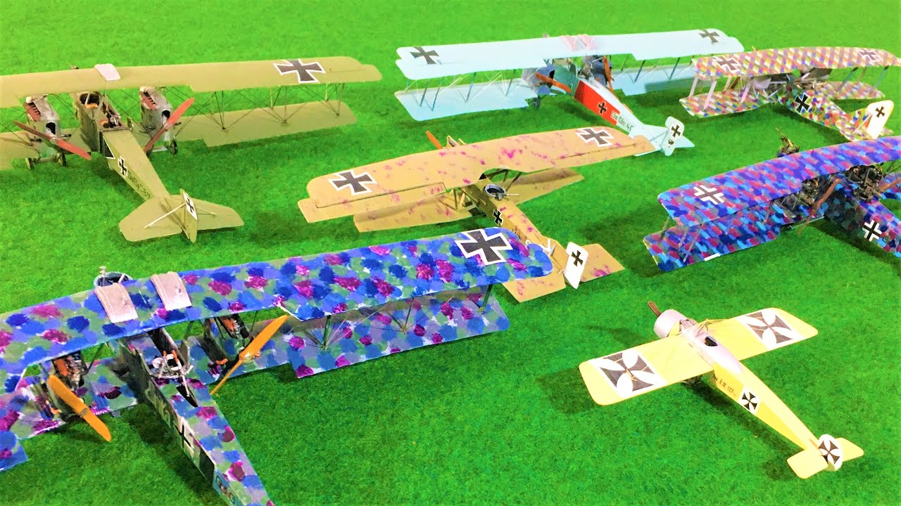 WW1 German Bomber Aircraft Model Collection Sound Kit Covers 1/72 Scale Gotha Bombengeschwader