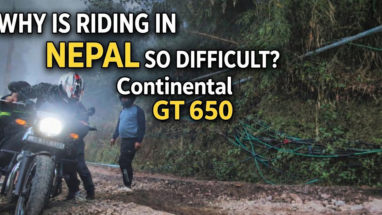 Road bike. Broken roads. Pure willpower.Nepal ride on GT 650 🇳🇵