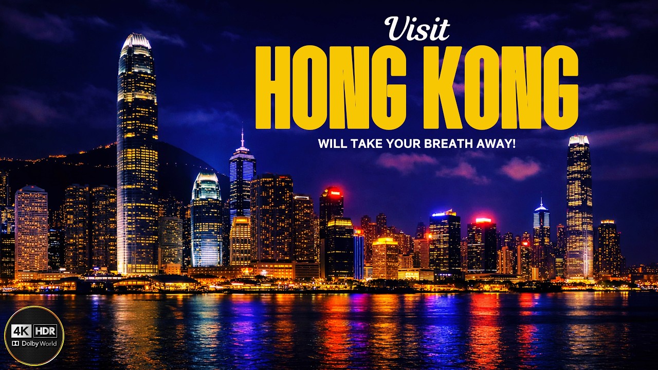 8K Hong Kong Night & Day - 25 Minutes of Visual Relaxation & Deep Focus Music