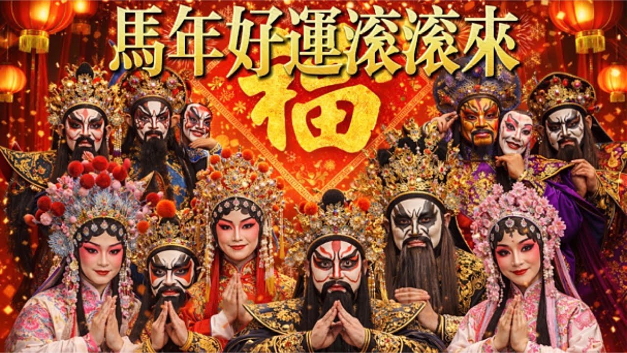 馬年好運滾滾來｜純京劇國風新年歌 🎭🧧 馬年必播喜慶神曲