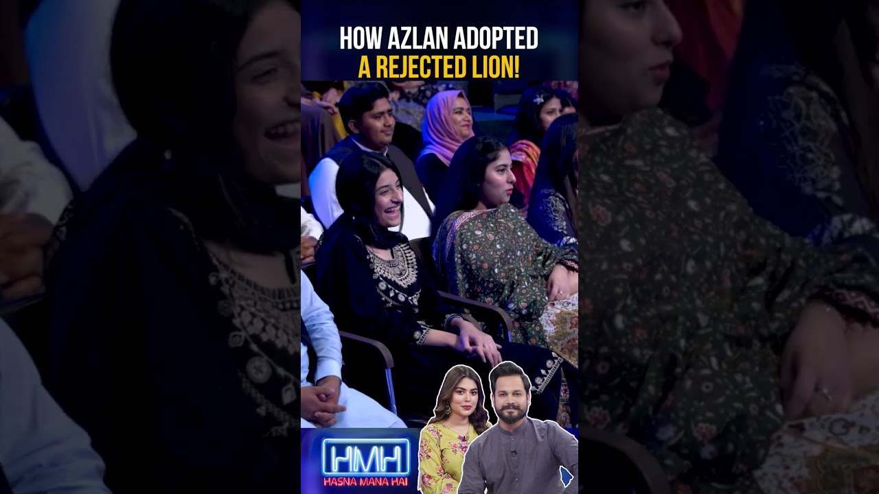 How Azlan adopted a rejected Lion! - #azlanshah #warisha #tabishhashmi #hasnamanahai #shorts