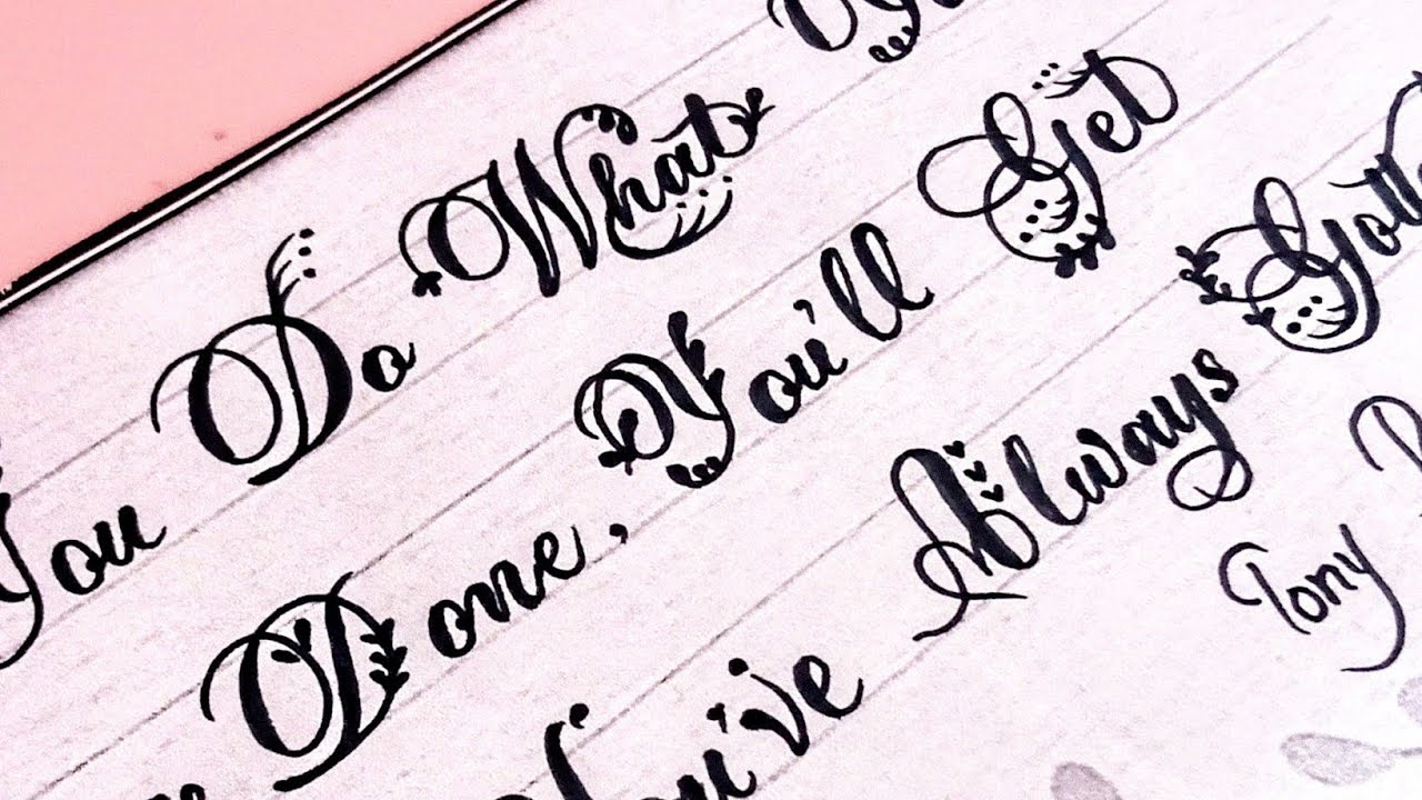 How to write in fancy design handwriting with henna design | Mehndi Design Writing Calligraphy