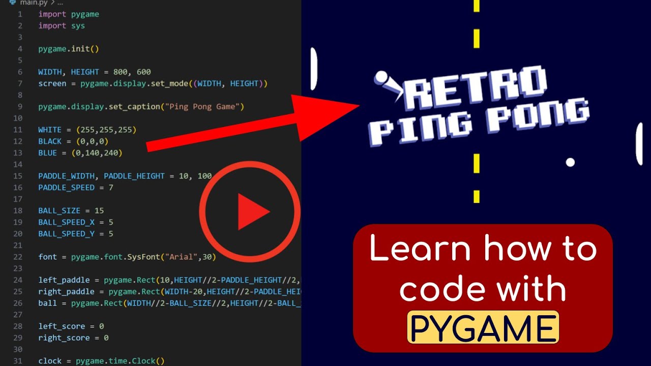 This Simple Python Game Will Teach You EVERYTHING About Pygame!
