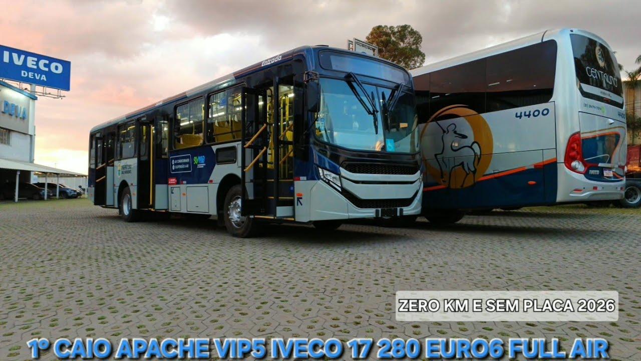 🚨Lançamento🚨 - Caio APACHE VIP5 IVECO 17 280 EURO6 FULL AIR (SUSPENSÃO AR) 2026 - SUMOB 