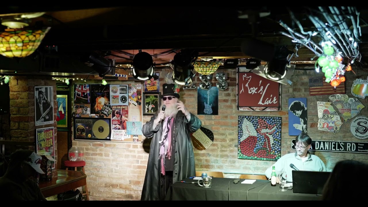 The Jest Joust Comedy Calamity Joke Lab open mic show hosted by Happy Bones Jones 