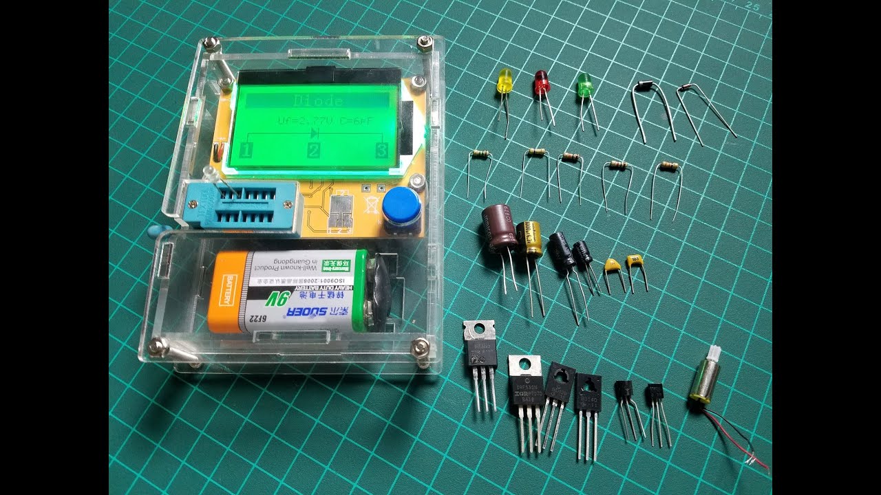 Electronic Components tester LCR T4 Mega328 Transistors, Resistor, Diode and Other Components