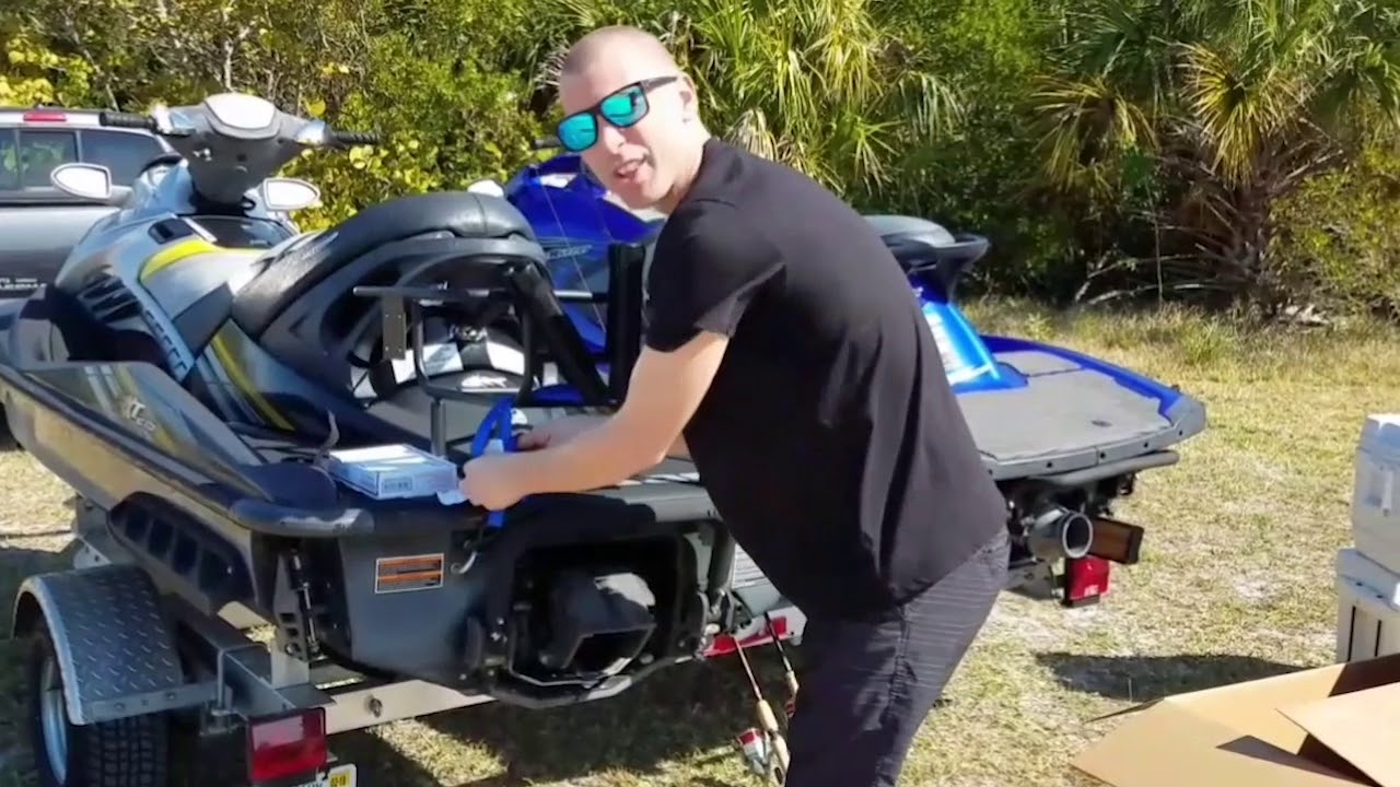 Kool PWC Stuff Jet Ski Fishing & Cooler Rack Installation Video