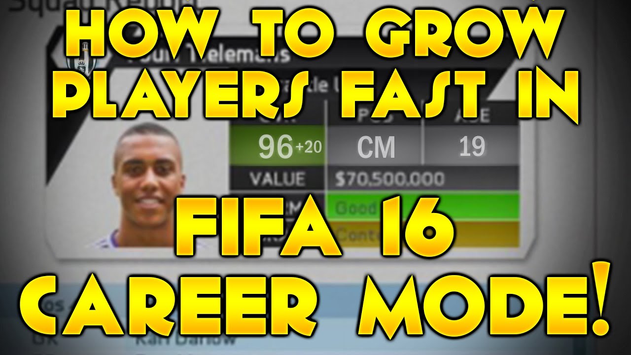 How To Grow Players FAST In FIFA 16 Career Mode