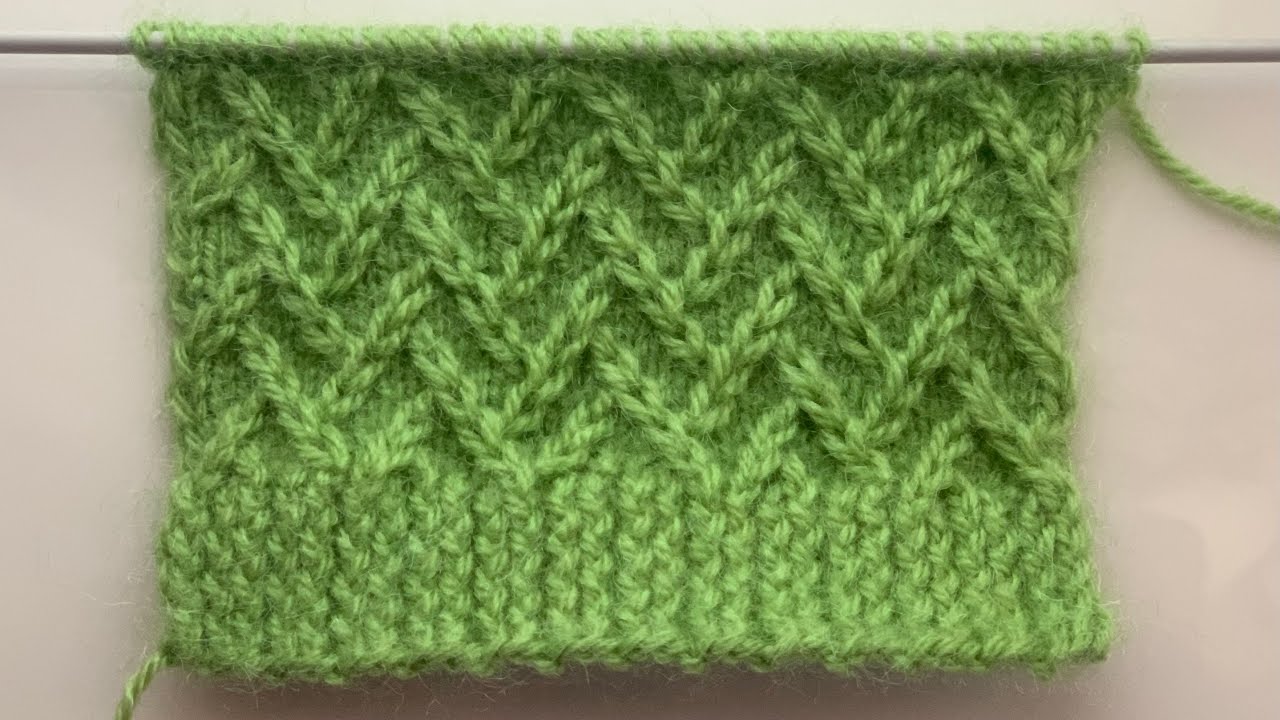 Zigzag Knitting Pattern For Gents Sweater/Ladies Jacket/Cap Design