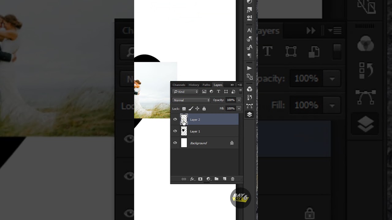 Clipping mask image to a heart shape in photoshop  - Photoshop tutorial for beginners 😊 