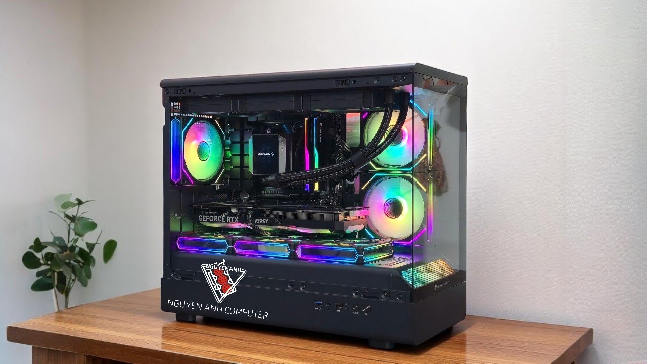 PC 35 Triệu max ping CPU 7800X3D cùng RTX 4060ti 16Gb  Build JUNGLE LEOPARD MS-01 BLACK