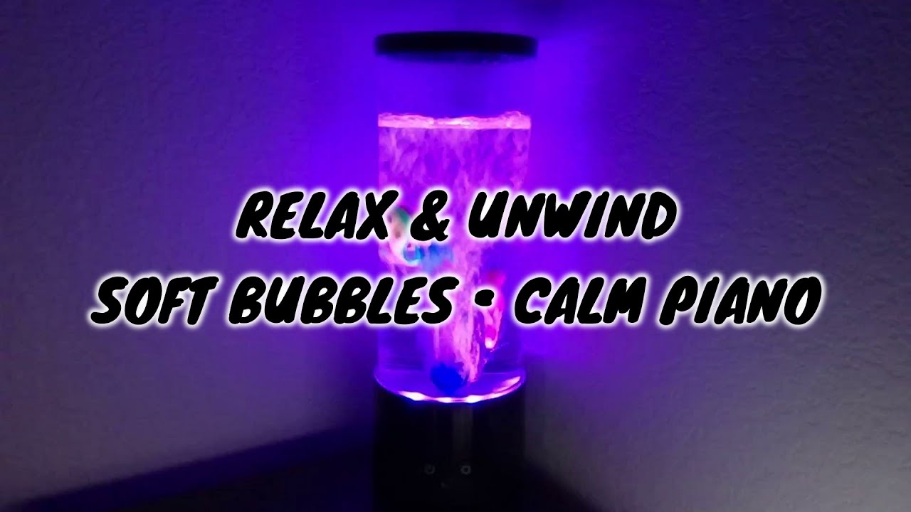Glowing Fish Bubble Lamp 🌊 | Relaxing Bubbles & Soft Piano for Stress Relief