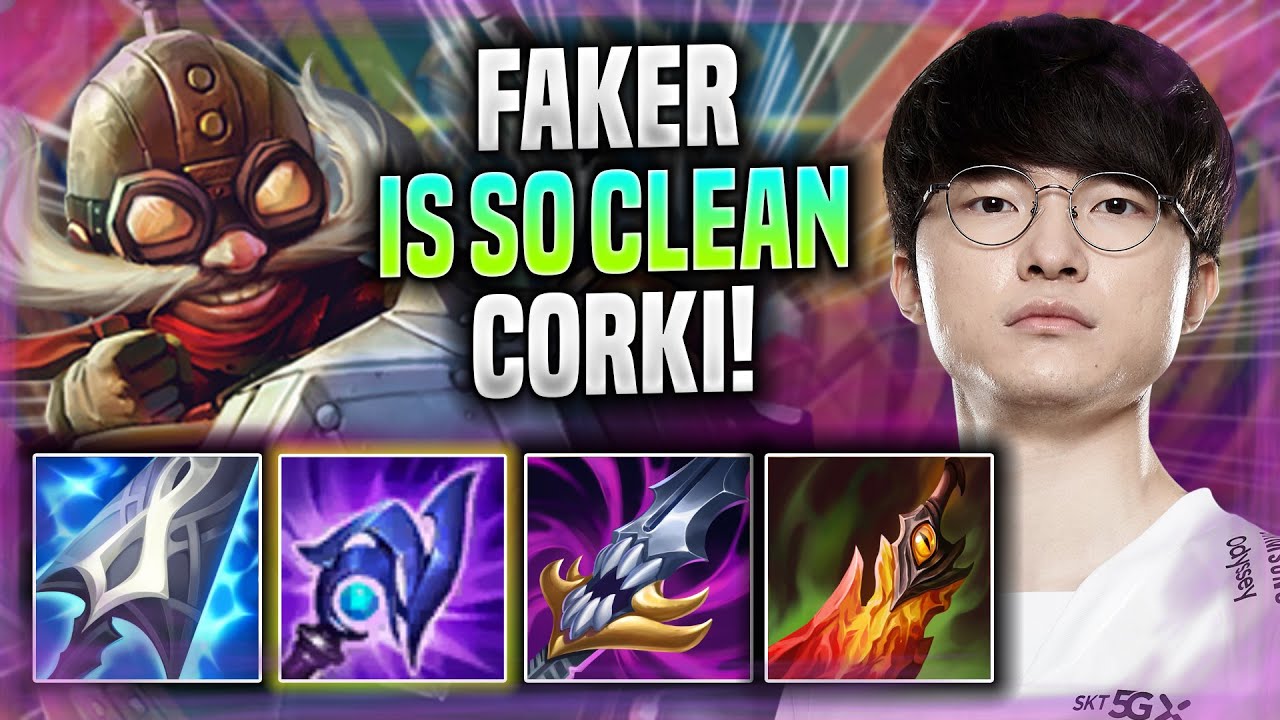 FAKER IS SO CLEAN WITH CORKI! - T1 Faker Plays Corki MID vs Zoe! | Season 2022