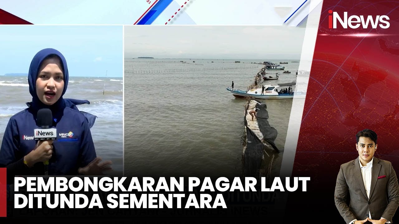 2,2 Kilometer Pagar Laut Ilegal di Perairan Tangerang Berhasil Dibongkar | iNews Siang | 19/01