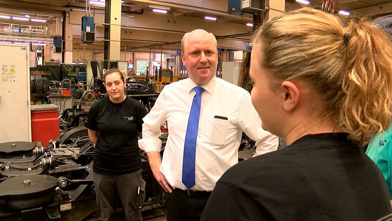 Jobtour bei Stadtbahnzentralwerkstatt Frankfurt