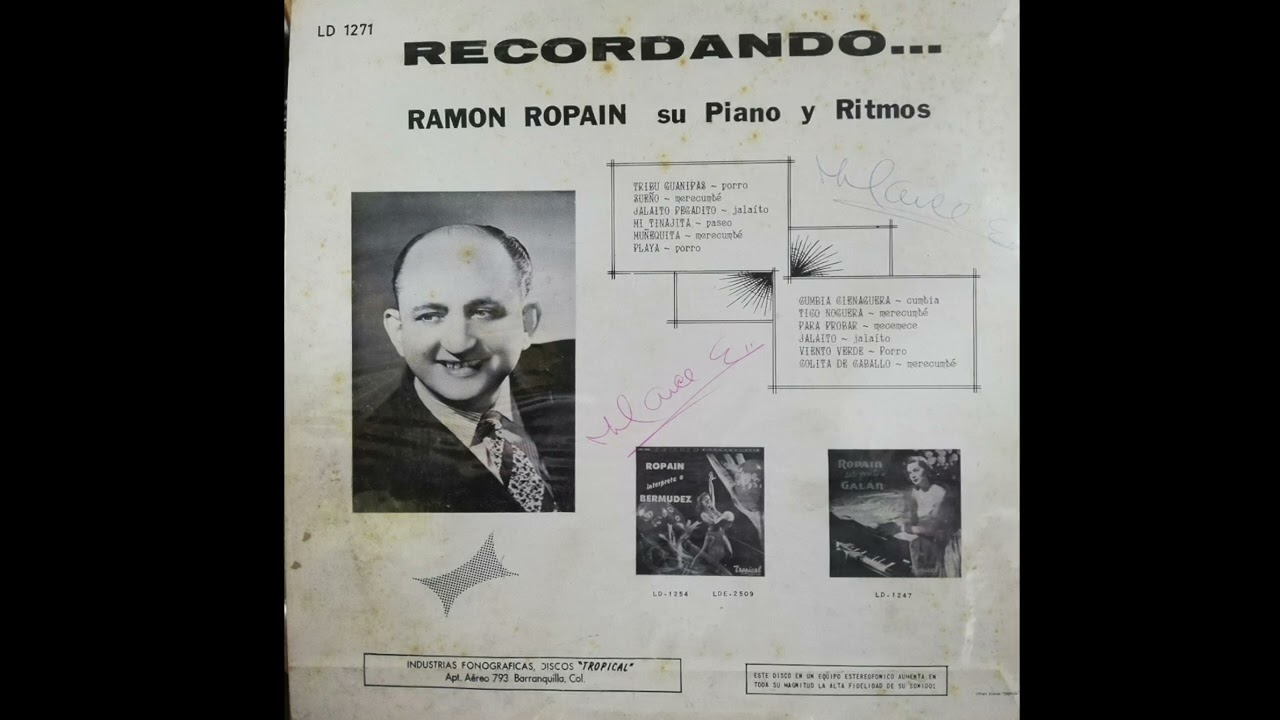 Orq. Ramon Ropain - Sabor Colombiano - 1964 mono LP