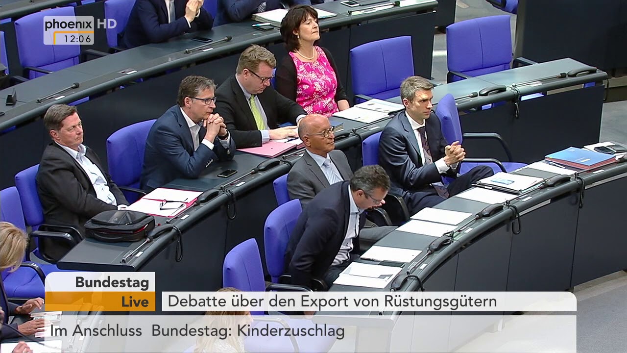 Bundestagsdebatte zum Export von Rüstungsgütern am 27.04.18