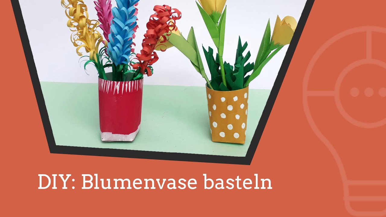 DIY: eine Blumenvase aus Papier basteln