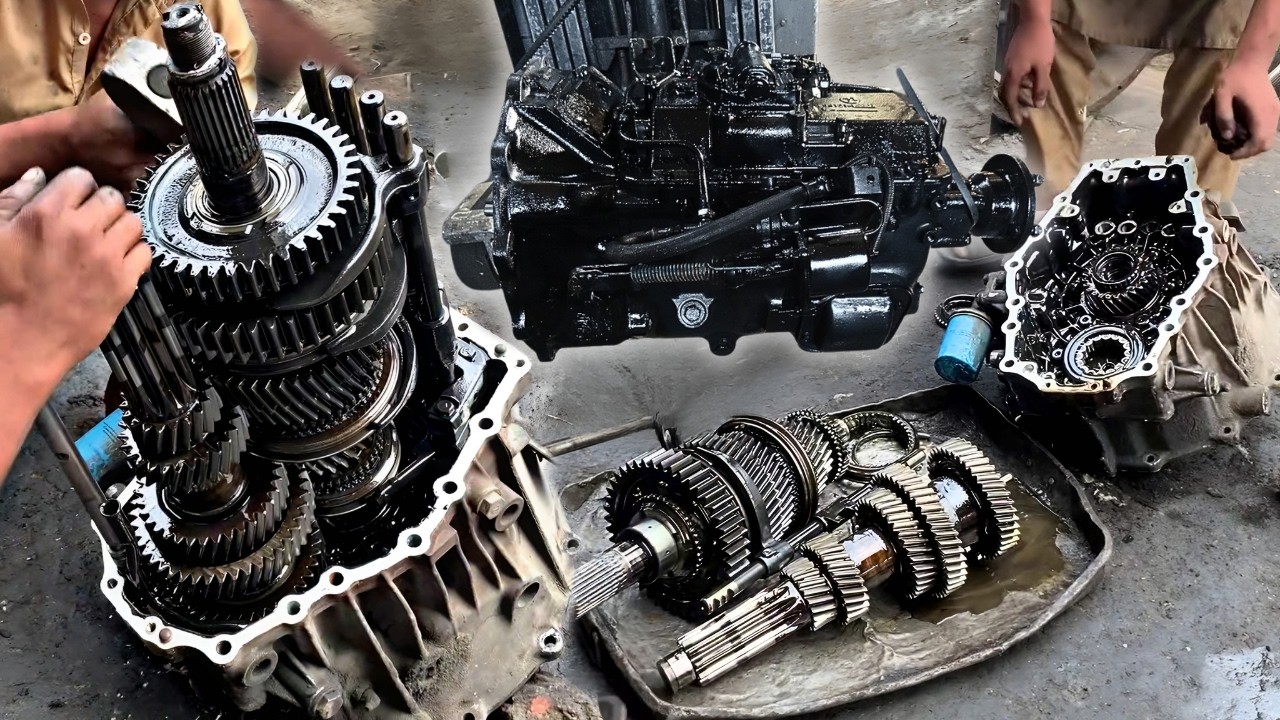 Mountain Breakdown! Expert Mechanics Rebuilding Dump Truck 6-Speed Manual Transmission