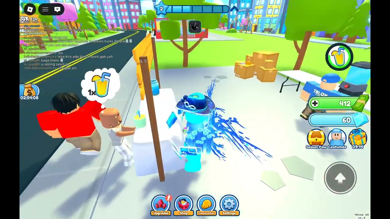 Playing busy business while lm busy #robloxgames 