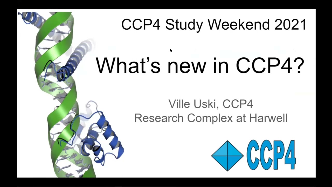 Welcome and Whats New in CCP4
