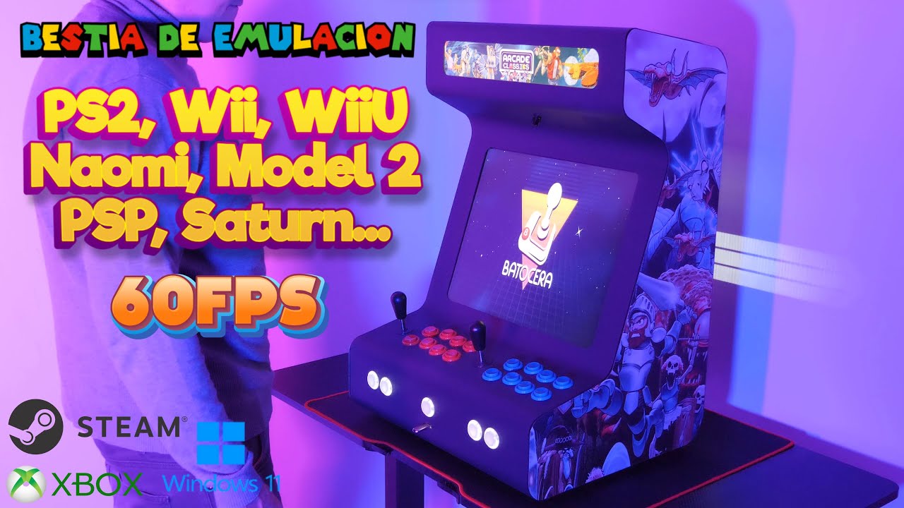 Bartop Maquina Recreativa Más POTENTE con 16GB de RAM Intel N100 BESTIA EMULADORA la mejor que probé