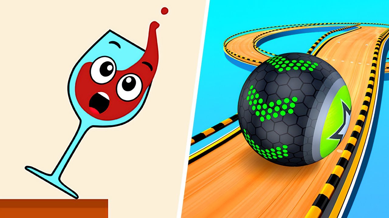 Satisfying Mobile Games ... Smash To Draw, Sandwich Run, Spill it, Going Balls, Ball Run 2048