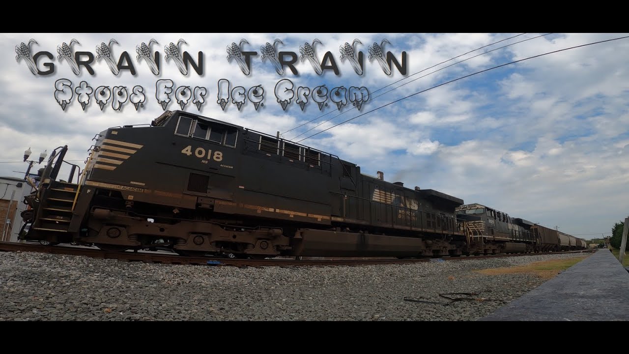 Grain Train NS 55G stops for Ice Cream at MP 172 Sweetwater TN