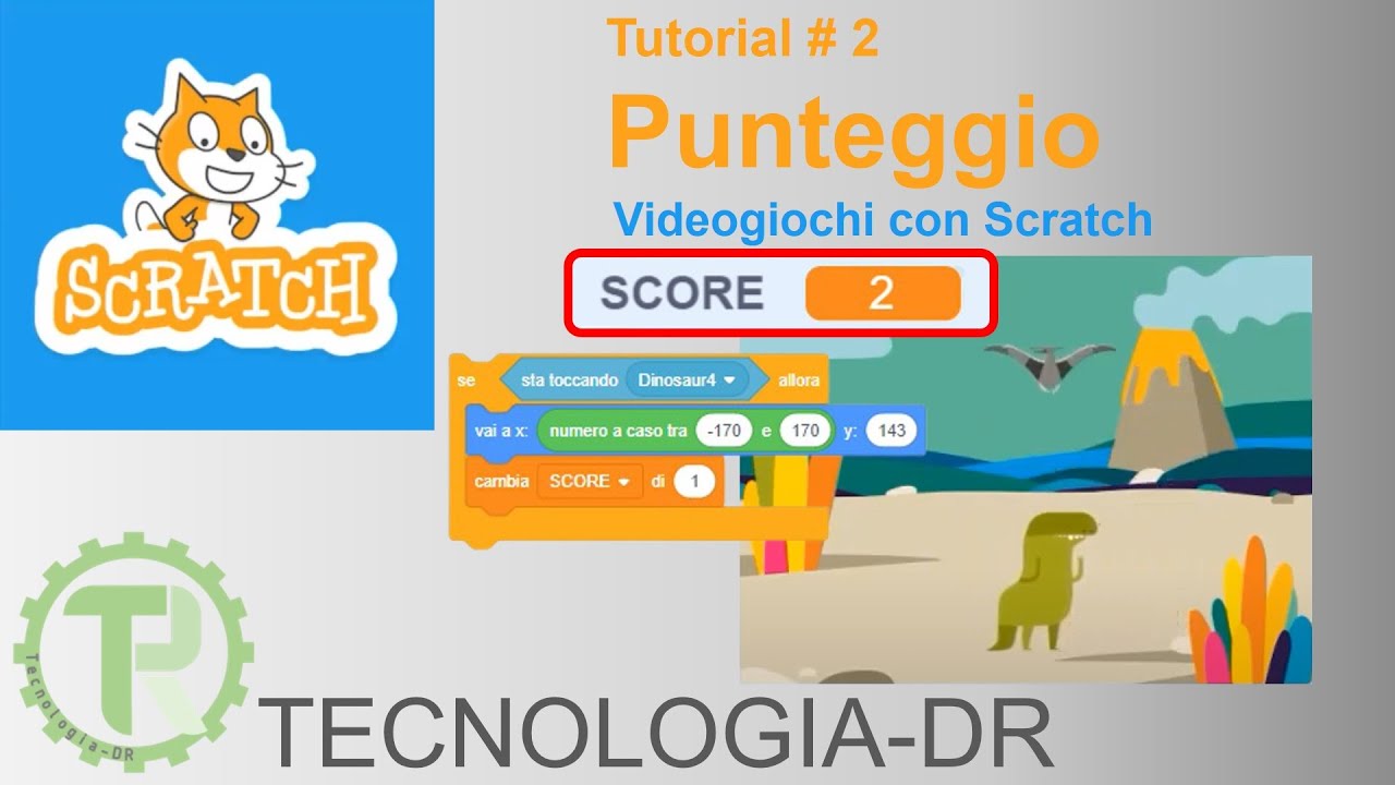 Punteggio - Videogiochi con Scratch - Tutorial 2