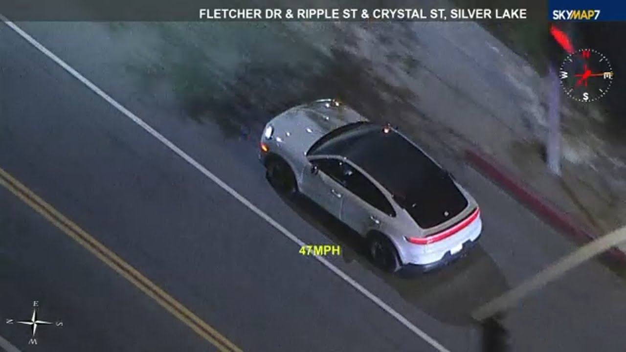 Chase involving reported stolen Porsche ends in L.A.